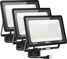 200W LED Flood Lights 3 Pack, Outdoor IP66 Waterproof, 24000LM Bright Security L picture