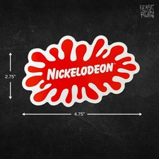 NICKELODEON Orange Splat Logo 4.75x2.75