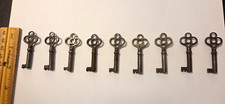 Antique Barrel Keys Mixed Bit Patterns Ornate Victorian Cabinet Dresser Keys picture