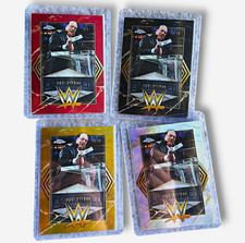 2025/26 Topps Chrome WWE Paul Heyman Embedded EMB-9 4 Card Lot (/5,/10,/50,Base) picture