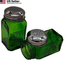 Kerixi Vintage Salt and Pepper Shakers (Green, Medium) Medium, Green picture