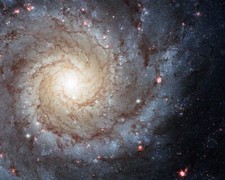 GRAND DESIGN SPIRAL GALAXY HUBBLE TELESCOPE 11x14 GLOSSY PHOTO PRINT picture
