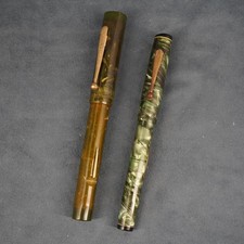 Vintage Pair of Eclipse Fountain Pens w 14k Gold Nibs Unknown Working Condition picture