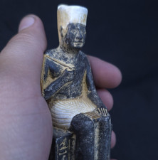 RARE Egyptian Artifacts Of Authentic Pharaonic Statue Egyptian Phataoh Khufu BC picture
