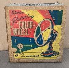 SPARTUS ROTATING COLOR WHEEL -VINTAGE- NON-WORKING- PARTS/REPAIR picture