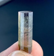8Cts Beautiful Bi Color Tourmaline Crystals From Afghanistan. (19x5x5mm) picture