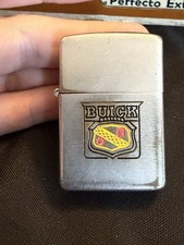 Vintage 1946-1949 3-Barrel Zippo Lighter Buick GMC Trucks E.L. George Motor Okla picture