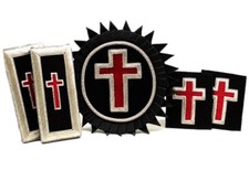 Masonic Freemason Knights Templar Sir Knight Complete Accessory Set Mylar picture