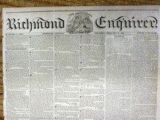 1836 newspaper TEXAS DECLARES INDEPENDENCE from MEXICO during THE TX REVOLUTION picture