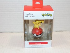 Hallmark Pokémon Pikachu on Pokeball Christmas Ornament, New In Box picture