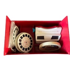 Vintage 3D View-Master Viewer Collector's Case W/ 36 Reels picture