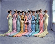 1910 CHORUS GIRLS COLORIZED PHOTO KING OF CADONIA VINTAGE SEXY PINUP CHEESECAKE picture