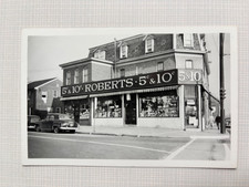 Norwood PA RPPC Roberts 5 & 10 Cent Store Storefront Winona Ave Postcard picture