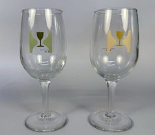 Hill Farmstead Brewery 4 oz Stemmed Tasting Glasses, set of two, empty. picture