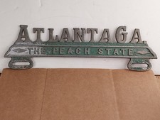 1940s Scarce Atlanta GA The Peach State License Plate Topper picture