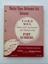 Ford Edsel Lincoln Part & Engineering Cross Reference Book: July 1959  picture