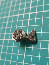 VTG 2000   Mermaid Signed Silver Tone Lapel Pin  picture