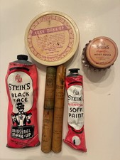 Vintage 1950's Stein's Theatrical Make-Up Lot 6 pcs - Used picture