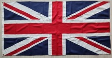Union Jack MoD premium sewn woven flag 6x3ft brass eyelets hemmed quality UK picture