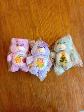 NEW: Collectible Lot Care Bears plush keychain Christmas Grams Best Friend Bear picture