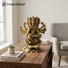 Brass Saraswati Statue – Spiritual Wisdom Home Decor | Gayatri Heritage picture