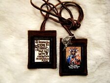 The Black Madonna Brown Scapular 100%Wool Handmade in USA picture