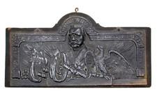 Original WWI Hindenburg 1914-1915 Patriotic Plaque Masuren Tannedberg Lodz picture