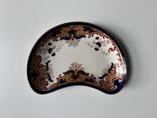 3 Antique Booths Silicon China England Kidney Shaped Floral Serving Dishes picture
