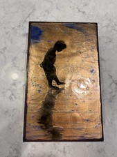 Houston Llew Spiritiles Miracle #153 2015 Copper Glass USA Atlanta Artist picture