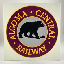 Vintage Algoma Central Railway Sign Train Locomotive Railroad CC904 picture