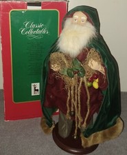 Vintage Santa's Best Classic Collectibles 16” Rustic Santa/St. Nicholas Figurine picture