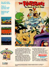 Flintstones Rescue Dino Hoppy NES Game Vintage 1991 Nintendo Magazine Ad Print picture