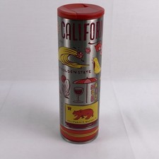 Starbucks California Been There Series Tumbler Vacuum Insulated 16oz Red Silver picture