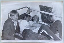 Guys Sleeping Affectionate Couple Men Hugging in Bed Gay Interest Vintage Photo picture