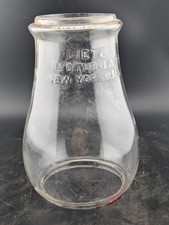 Dietz No 0 Tubular Lantern Clear Globe Only Hot Blast Strong Cast 1882-1896 picture