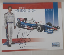 Ryan Briscoe #8 Autographed Hero Card NTT Data Chip Ganassi Racing IndyCar picture