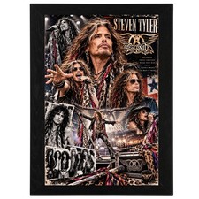 Steven Tyler Wall Art Photo Poster 6x4/A4 Framed Not Signed Aerosmith picture