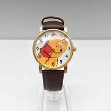Disney Timex Watch Winnie The Pooh Easy Read Dial Leather Band NEW BATTERY picture