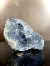 Blue Celestite Geode Cluster — Madagascar - Large Natural Crystal Specimen picture