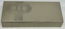 Art Deco Chase Cigarette Chrome Box, Wood Lined, Von Nessen picture