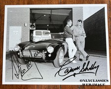 Cool Steve McQueen Cobra Sports Car Carroll Shelby Auto Racing Shop 11x14 Photo picture