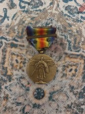 Original WW1 US VICTORY MEDAL 2 Stars Banner Meuse-Arconne picture