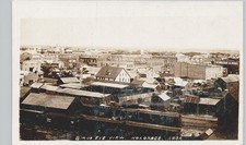 LANDSCAPE OF TOWN holdrege ne c1910 postcard nebraska real photo rppc picture