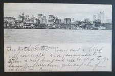 New York Skyline From Brooklyn New York City NY Posted Rotograph UDB Postcard picture