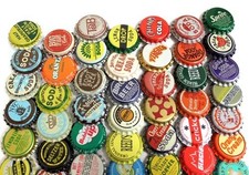 100 Vintage Inspired Metal Bottle Tops Random Mix Collectibles picture