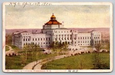 Library of Congress Washington DC Postcard Capitol building historic landmark picture