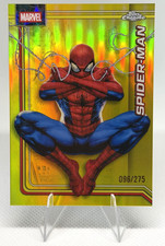 Topps 2026 Topps Chrome Marvel Spider-Man #163 Yellow Refractor 096/275 CLEAN picture