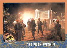 1993 Topps Jurassic Park - The Fury Within Card #20 picture