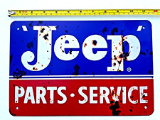 Jeep Parts Service Tin Sign Jeep Metal Sign Art Jeep Parts Service Shop Mancave picture