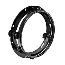 TRUE MODS 7 Inch Motorcycle Headlight Bracket for Harley Davidson Black picture